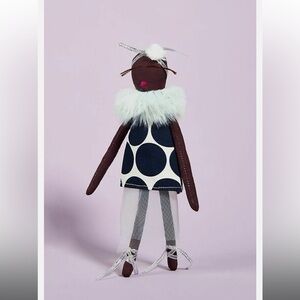 Anthropologie Ornament KIMBERLY BECKER Girl DOLLS CHANGE Flapper Dress 7" NWT